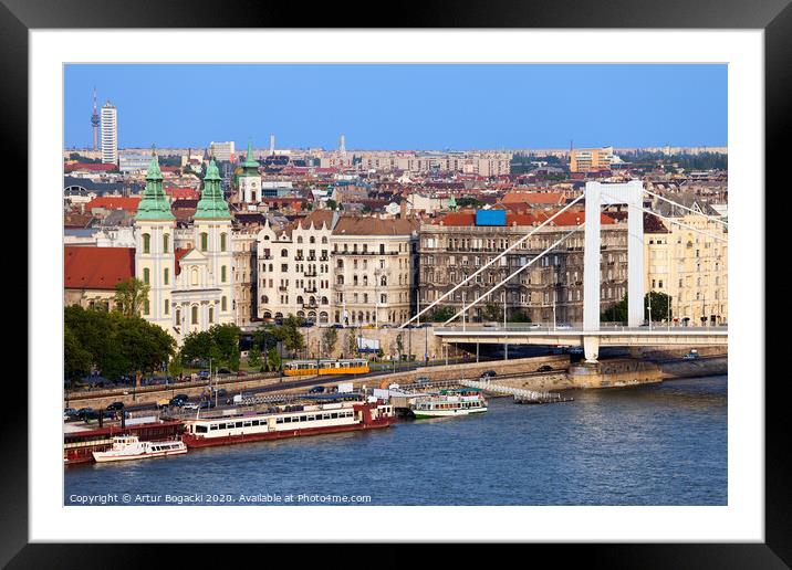 Budapest Cityscape Framed Mounted Print by Artur Bogacki