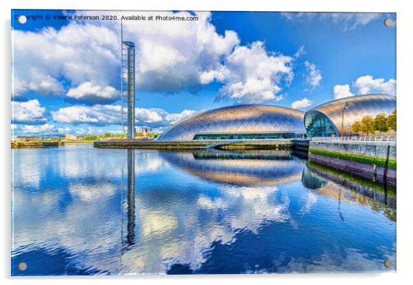 Glasgow Science Centre Acrylic by Valerie Paterson