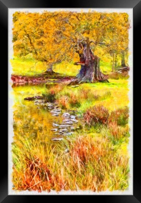 Solitude at the Pond Framed Print by Martyn Arnold