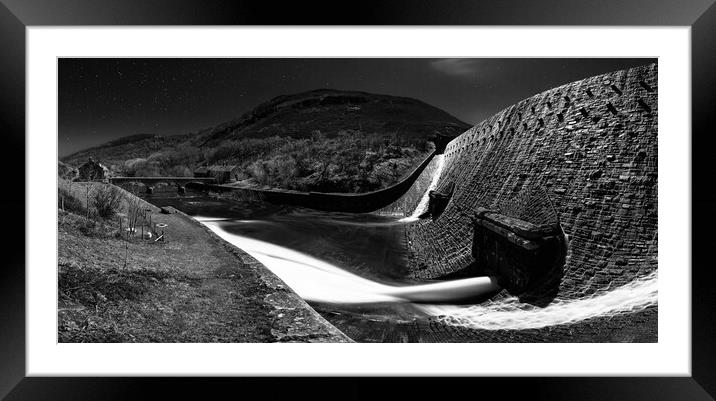 Caban-goch dam Elan Valley Framed Mounted Print by Dean Merry