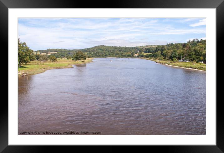 River conway Framed Mounted Print by chris hyde