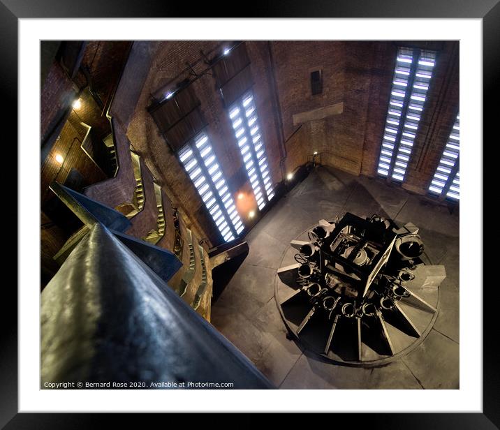Liverpool Anglican Cathedral bell tower interior Framed Mounted Print by Bernard Rose Photography