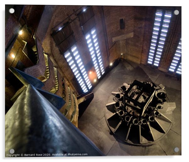 Liverpool Anglican Cathedral bell tower interior Acrylic by Bernard Rose Photography