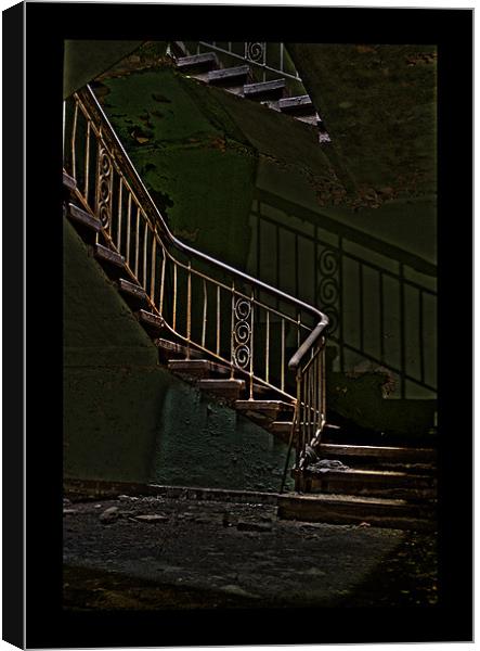 Shadow stairs! Canvas Print by Nathan Wright