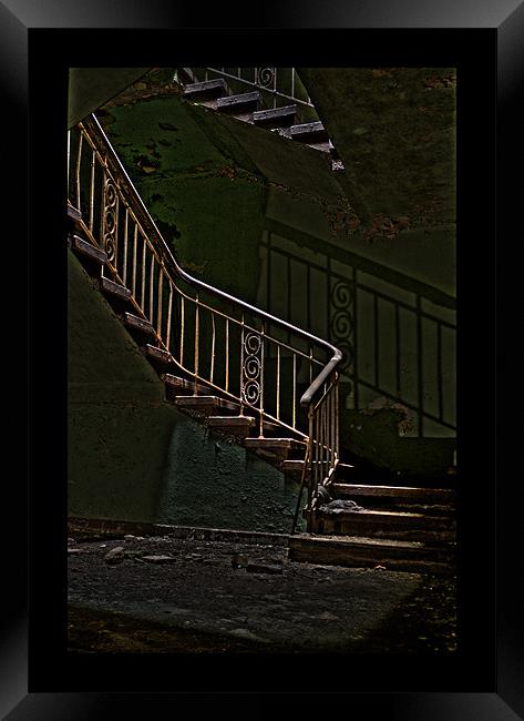 Shadow stairs! Framed Print by Nathan Wright