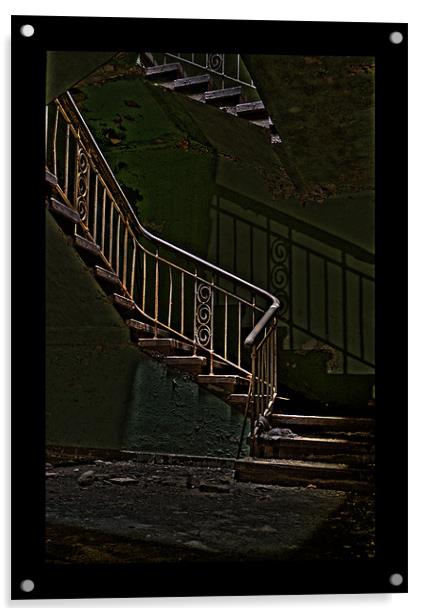 Shadow stairs! Acrylic by Nathan Wright