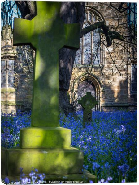 Churchyard blues Canvas Print by kevin cook