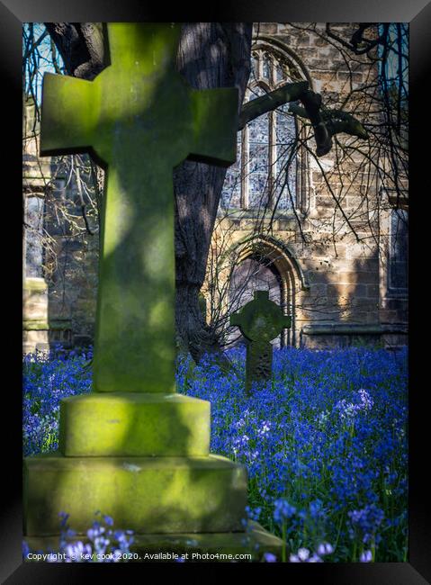Churchyard blues Framed Print by kevin cook