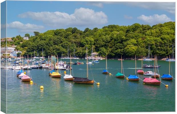 Fowey Harbour Cornwall Canvas Print by Kevin Snelling