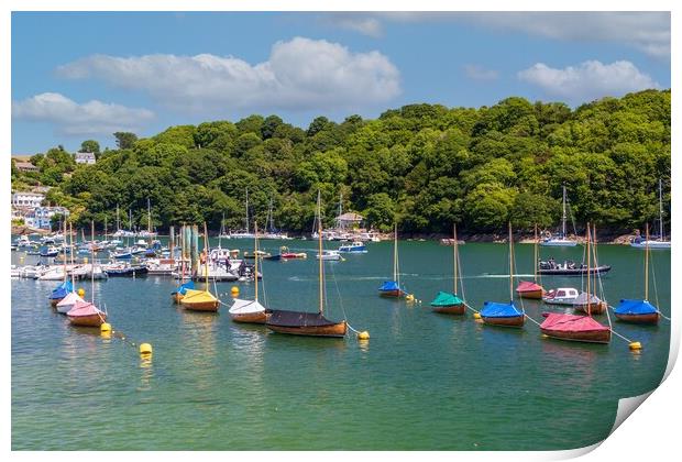 Fowey Harbour Cornwall Print by Kevin Snelling