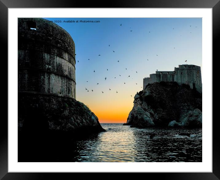 Dubrovnik Old Town. The West Harbour Framed Mounted Print by Steve Hyde