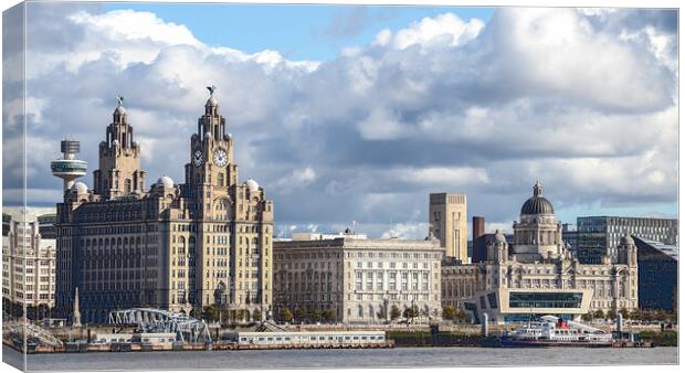 HDR of the Liverpool skyline Canvas Print by Jason Wells