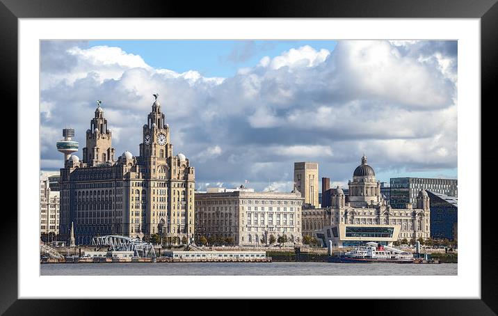 HDR of the Liverpool skyline Framed Mounted Print by Jason Wells