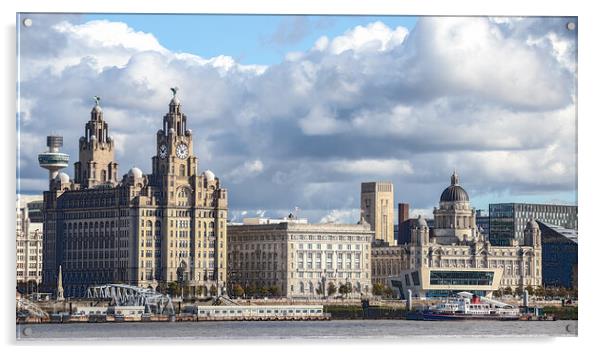 HDR of the Liverpool skyline Acrylic by Jason Wells