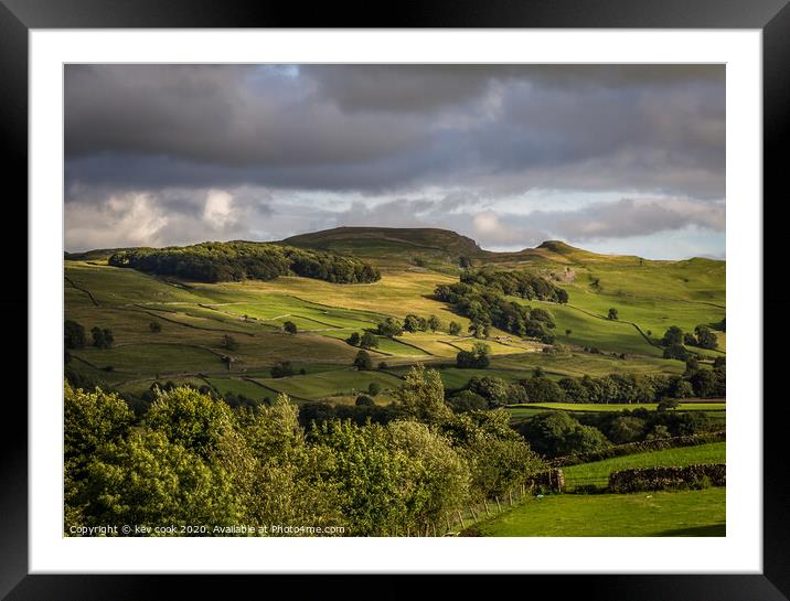 Stainforth settle Framed Mounted Print by kevin cook
