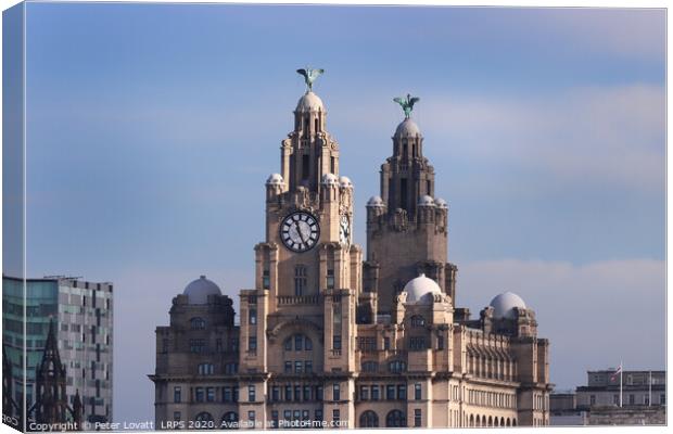 Liver Building, Liverpool Canvas Print by Peter Lovatt  LRPS