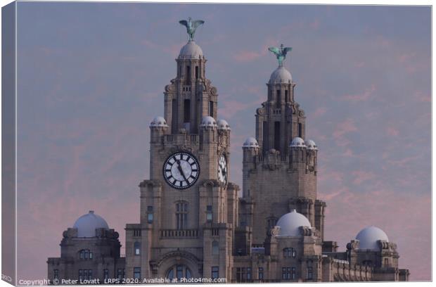 Liver Building, Liverpool Canvas Print by Peter Lovatt  LRPS