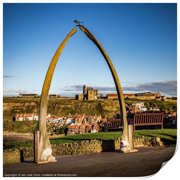 Whalebones of whitby Print by kevin cook