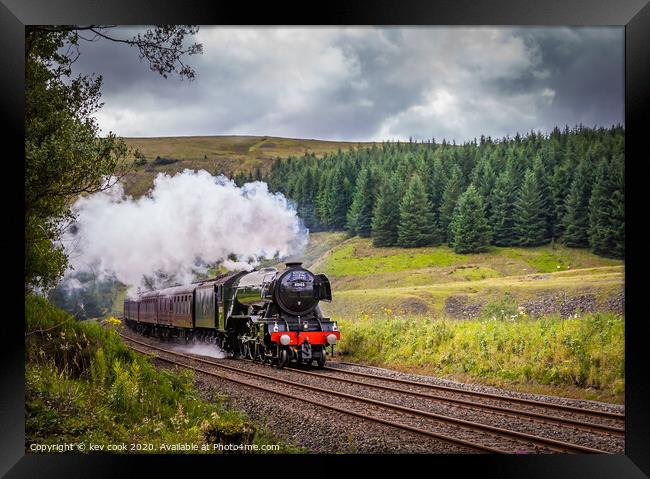 Flying scotsman at beck hole Framed Print by kevin cook