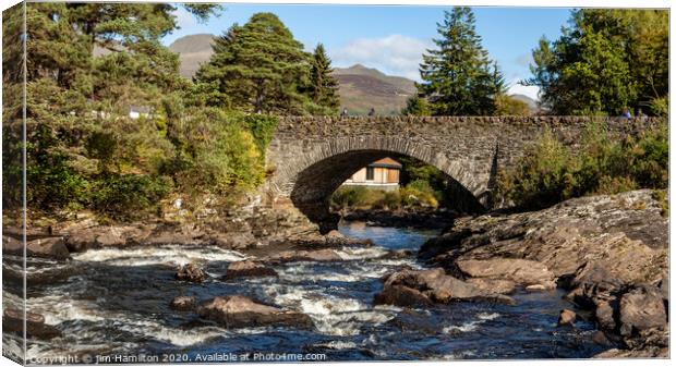 The Bridge at Killin,Scotland Canvas Print by jim Hamilton