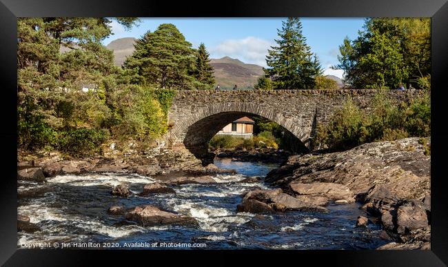 The Bridge at Killin,Scotland Framed Print by jim Hamilton