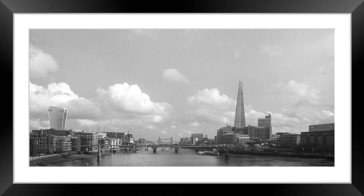 Majestic London Skyline  Framed Mounted Print by Beryl Curran