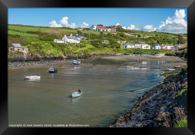 Village of Abercastle on the Pembrokeshire Coast  Framed Print by Nick Jenkins