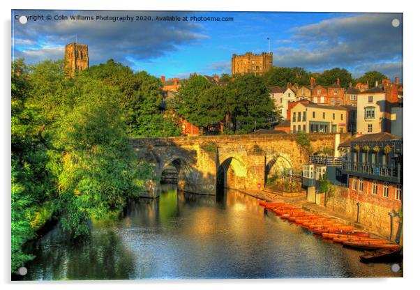 Durham with A Golden Glow Acrylic by Colin Williams Photography