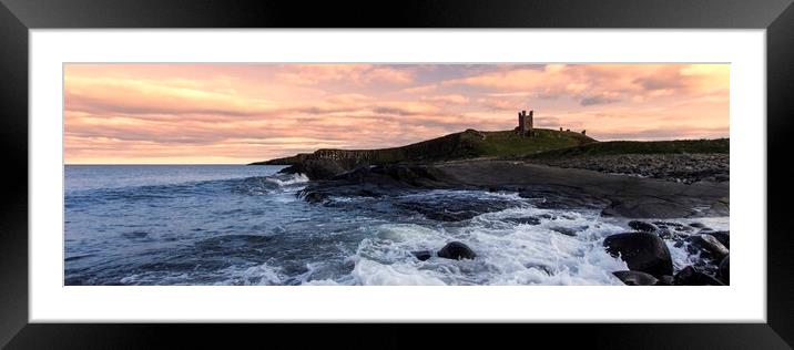Dunstanburgh Sunrise Framed Mounted Print by Northeast Images