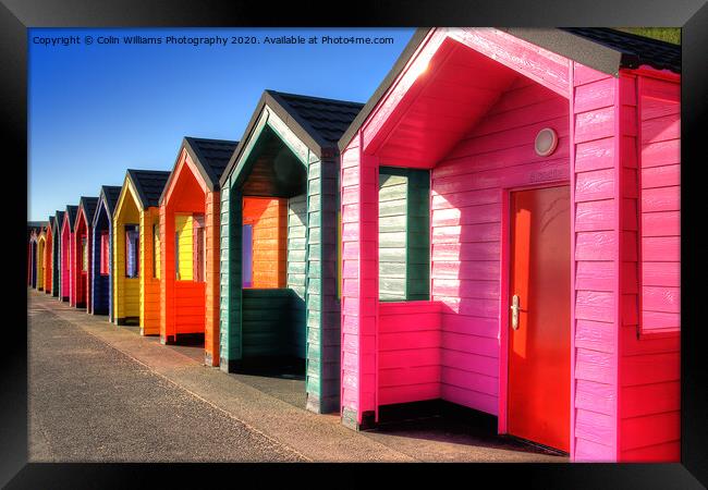 Beach huts at Saltburn-by-the-Sea Framed Print by Colin Williams Photography