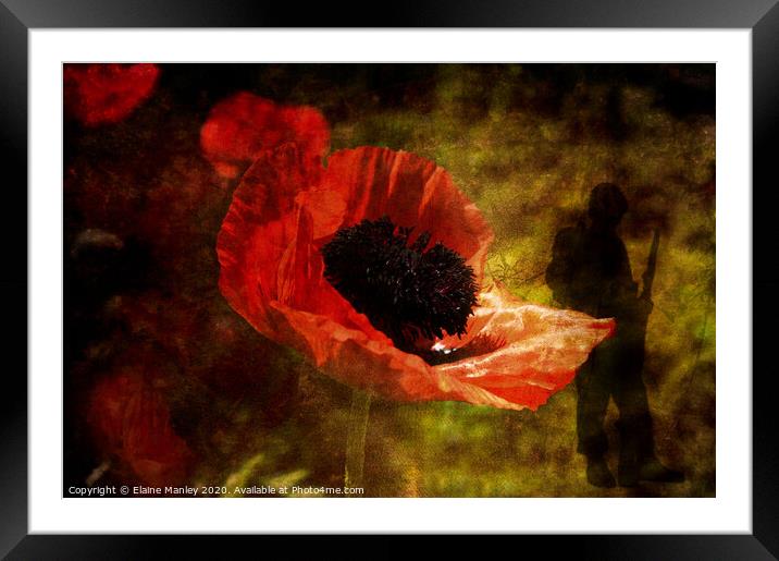 Remembrance  Framed Mounted Print by Elaine Manley