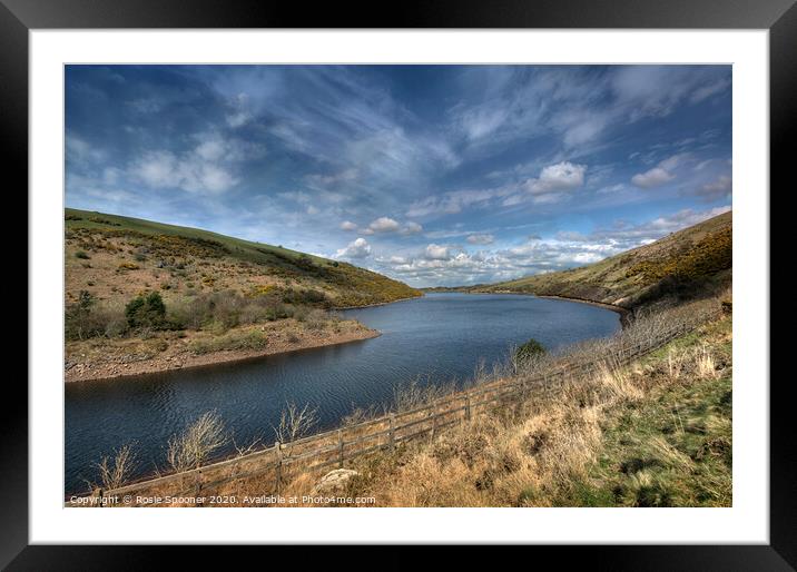 Meldon Reservoir on Dartmoor Framed Mounted Print by Rosie Spooner