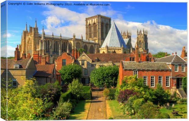 York Minster from The Roman Walls 2 Canvas Print by Colin Williams Photography