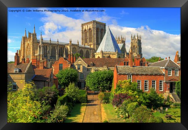 York Minster from The Roman Walls 2 Framed Print by Colin Williams Photography