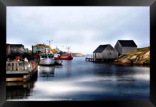 Peggys Cove, Nova Scotia, Canada Framed Print by Elaine Manley