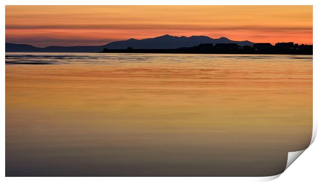 Isle of arran sunset Print by Chris Wright