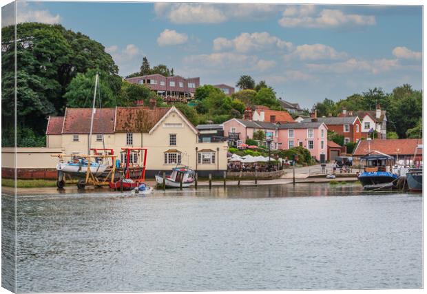 Serene Pin Mill Riverside Canvas Print by Kevin Snelling