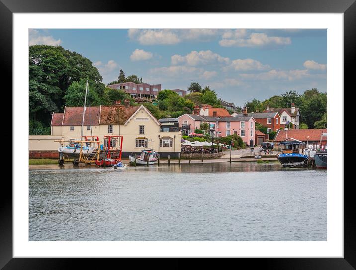 Serene Pin Mill Riverside Framed Mounted Print by Kevin Snelling