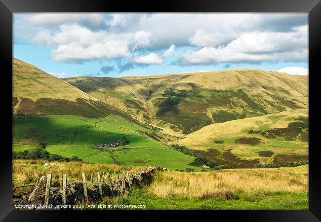 The Howgill Fells in Cumbria North West England Framed Print by Nick Jenkins