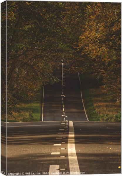 Empty road Canvas Print by Will Badman