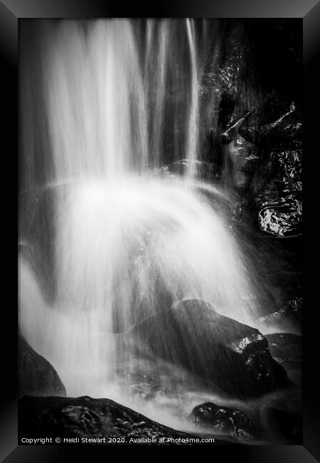 Waterfall Framed Print by Heidi Stewart