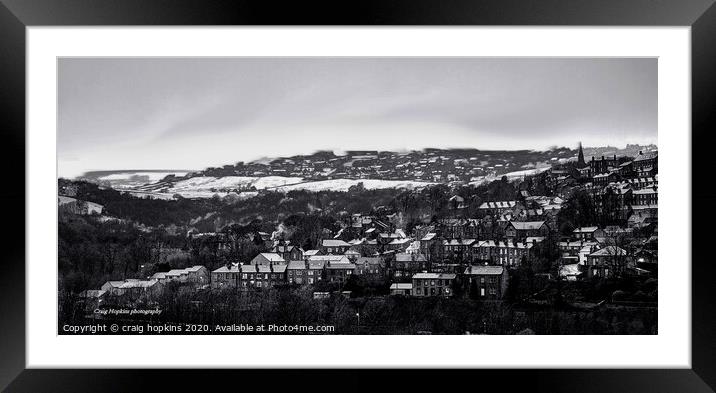 Yorkshire winter Framed Mounted Print by craig hopkins