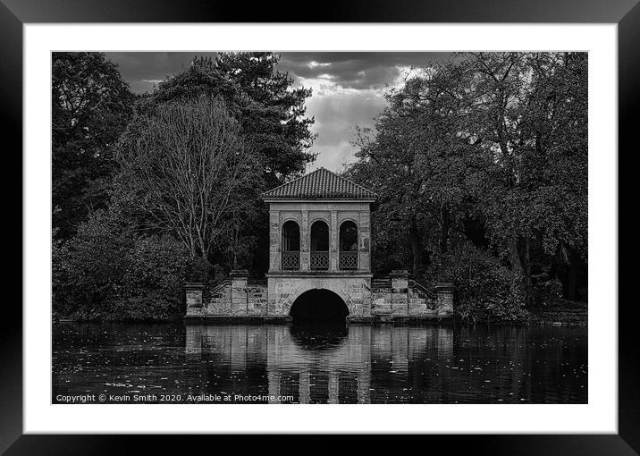 Birkenhead park Boathouse Framed Mounted Print by Kevin Smith