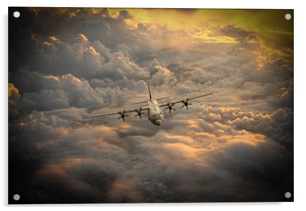 RAF C-130 Hercules Acrylic by J Biggadike