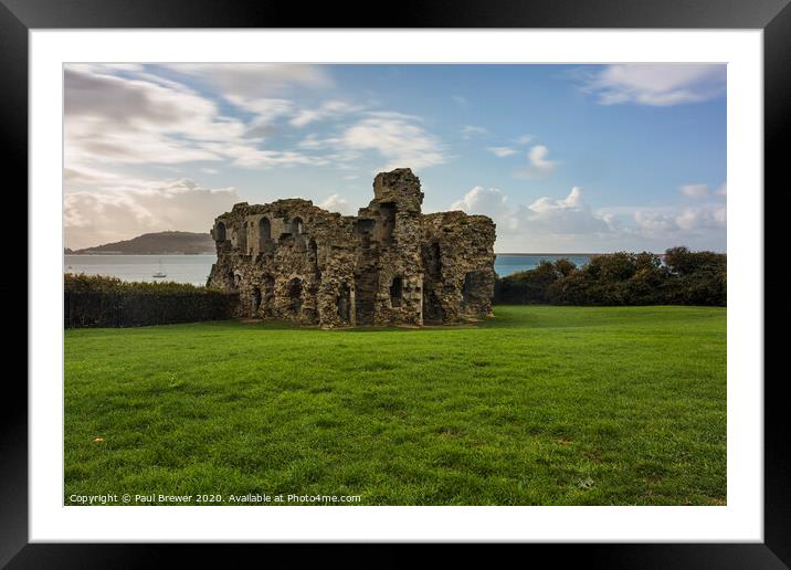 Sandsfoot Castle Weymouth Framed Mounted Print by Paul Brewer