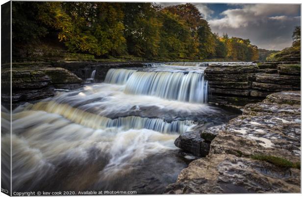 Dales waterfall Canvas Print by kevin cook