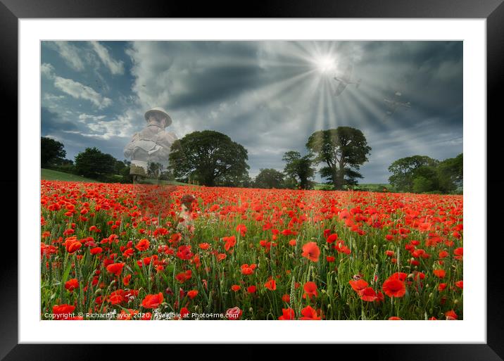 They shall not grow old Framed Mounted Print by Richard Taylor