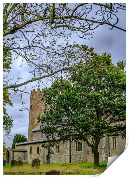 St Margaret’s Church, Witton Print by Chris Yaxley