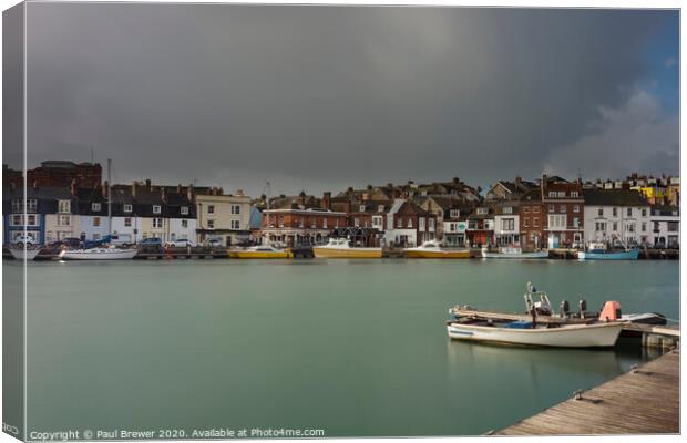 Weymouth Harbour Canvas Print by Paul Brewer