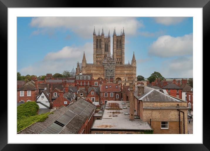 Majestic Lincoln Cathedral Framed Mounted Print by Kevin Snelling